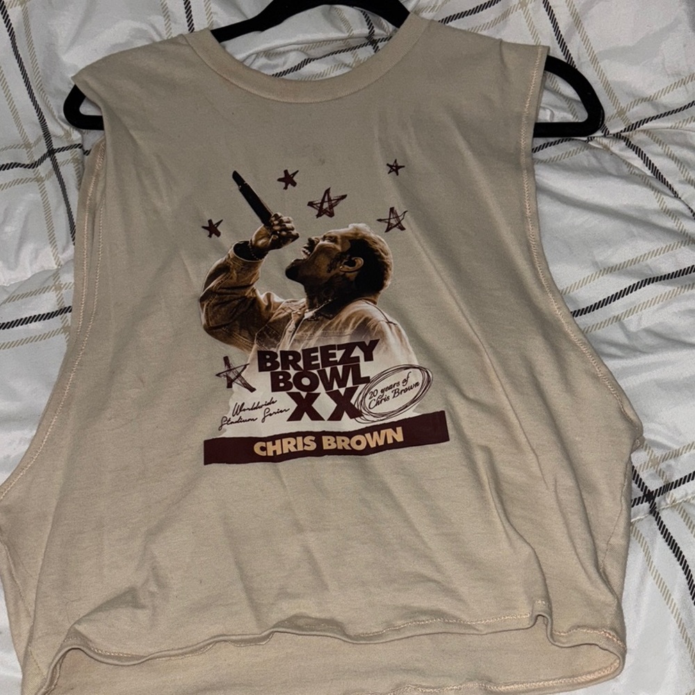 Beige Breezy Bowl XX Tank Top